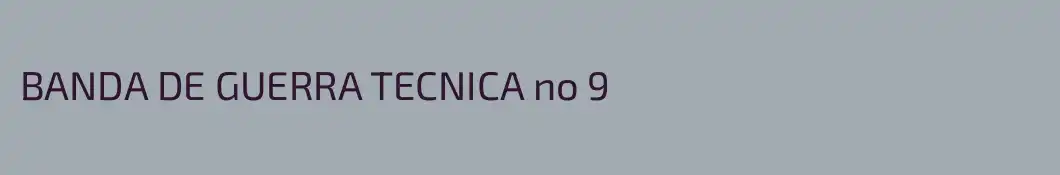 BANDA DE GUERRA TECNICA no 9